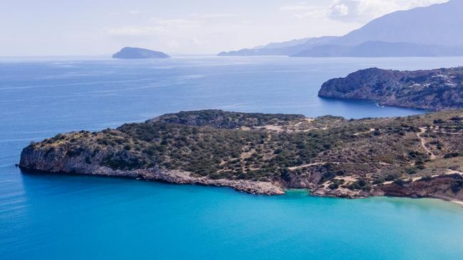 The turquoise waters of Crete, near the coastal town of Agios Nikolaos. Picture: Elise Hassey.