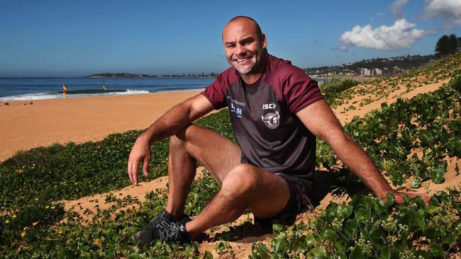 Brett Stewart is delighted to be back at Manly. Picture: Phil Hillyard