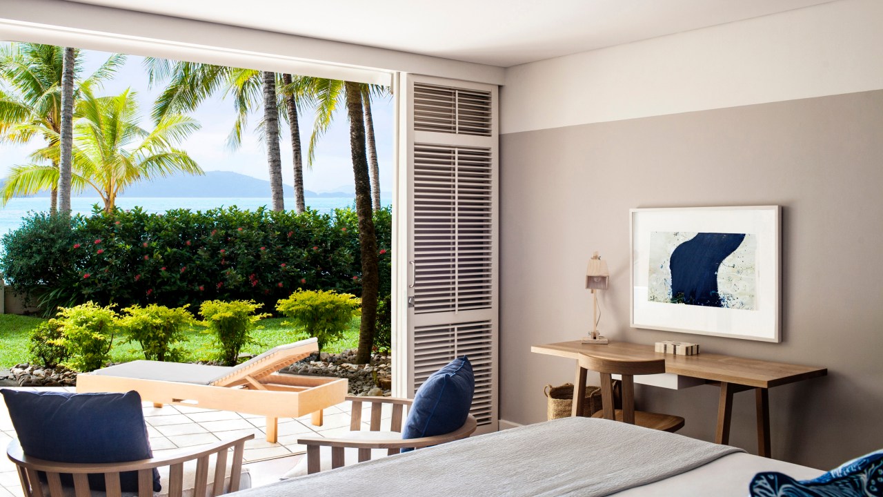 <h2><span>Beach Club</span></h2><p><span>Get set to get bougie. We&rsquo;re talking a prime locale overlooking Catseye Beach and VIP chauffeur service for the duration of your stay plus airport transfers. Rooms start at $950 per night and it&rsquo;s aimed squarely at couples with an age restriction where guests need to be over 18. <a href="https://www.escape.com.au/destinations/australia/queensland/we-stayed-at-beach-club-hamilton-island/news-story/a7b037e0d1ae148605da32b3cfbc1d4b?gad_source=1&amp;gclid=Cj0KCQjw_-GxBhC1ARIsADGgDjvgscmYdPNRw63b9Y4wUl-pxq-8-vabvfKGs4c796XbR134eZnBnSAaAjRyEALw_wcB">The Beach Club</a> has its own private infinity pool (which is heated in winter) and a fine-dining restaurant with complimentary a la carte breakfast. You also get free in room wifi, free non motorised watersports equipment and access to the fitness centre. You can also book a treatment at the Spa Wumurdaylin and Island Hair &amp; Beauty.&nbsp;</span></p><p class="button-common"><a title="https://go.skimresources.com?id=145349X1636243&amp;xs=1&amp;url=https%3A%2F%2Fwww.hamiltonisland.com.au%2Faccommodation%2Fbeach-club-hotel-resort" href="https://go.skimresources.com?id=145349X1636243&amp;xs=1&amp;url=https%3A%2F%2Fwww.hamiltonisland.com.au%2Faccommodation%2Fbeach-club-hotel-resort" target="_blank" data-cta="https://go.skimresources.com?id=145349X1636243&amp;xs=1&amp;url=https%3A%2F%2Fwww.hamiltonisland.com.au%2Faccommodation%2Fbeach-club-hotel-resort" data-editable="true">Book here</a></p>