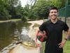 Croc on the court: NT sports star’s death defying double dribble