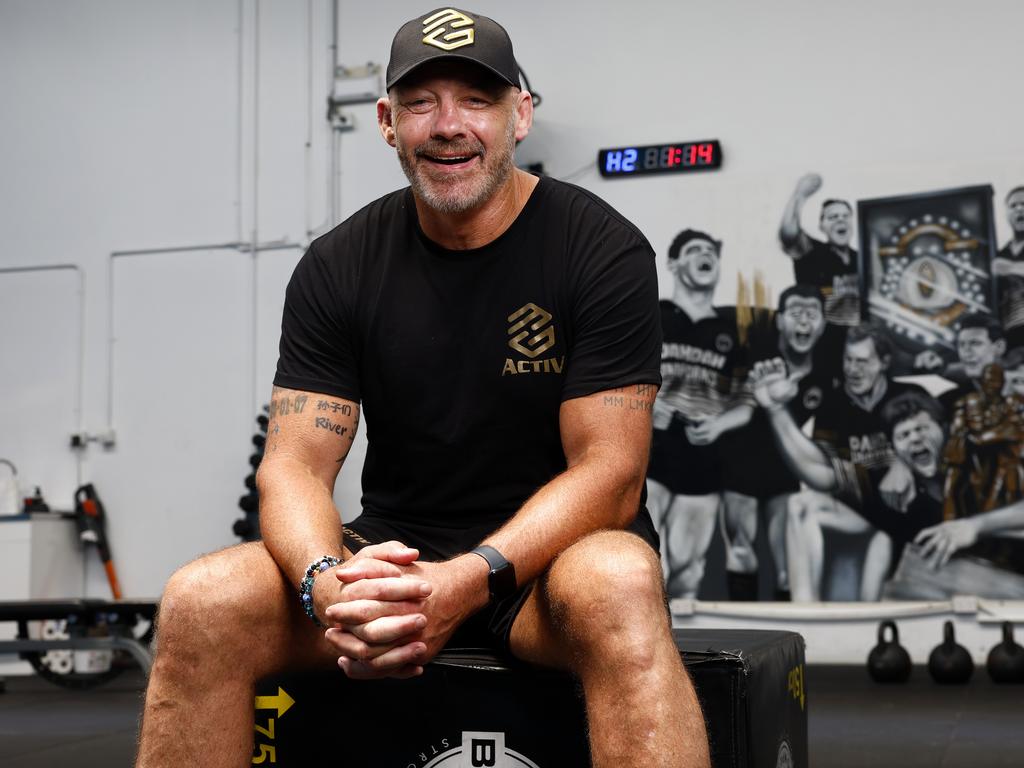 Former NRL player Mark Geyer was also but by the radio station. Picture: Jonathan Ng