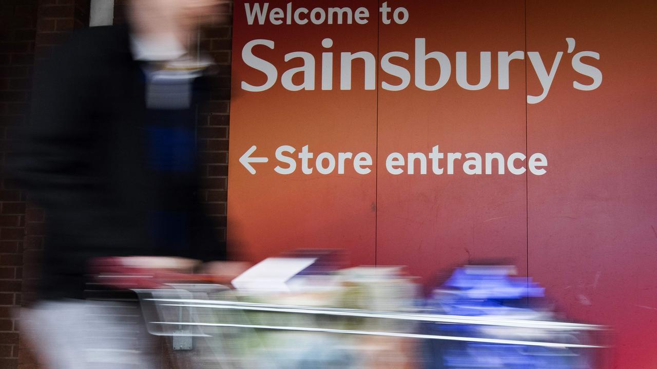 UK retailer Sainsbury's is a big fan of middle aisles. Picture: /AFP PHOTO / Justin TALLIS