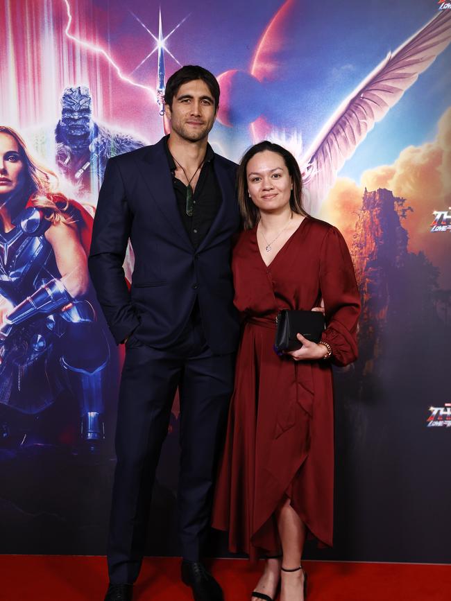 Home and Away’s Ethan Browne on the red carpet. Picture: Jonathan Ng