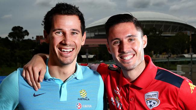 Brothers Ryan and Dylan McGowan called up for the Socceroos. Photo Sarah Reed.