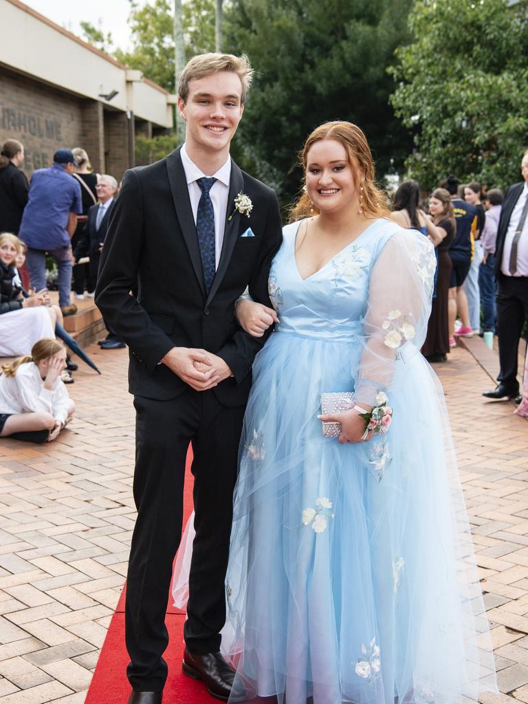 Rebecca Johnston and Ben Rosenberg at Fairholme College formal, Wednesday, March 29, 2023. Picture: Kevin Farmer