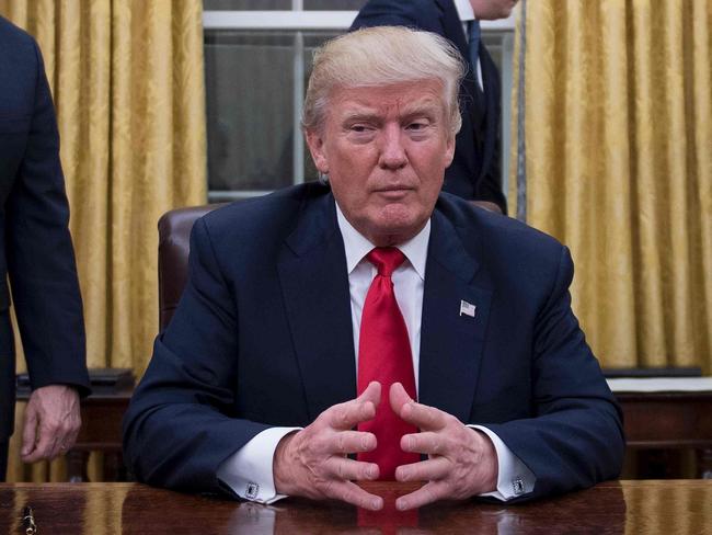 US President Donald Trump was initially uncomfortable inside the White House. Picture: AFP/Jim Watson