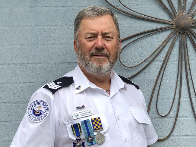 Laurie Nolan, who has received the Star of Courage in the Commonwealth Bravery Awards, 2021, for his role in a late night ship rescue in heavy seas off Port Stephens in 2016.