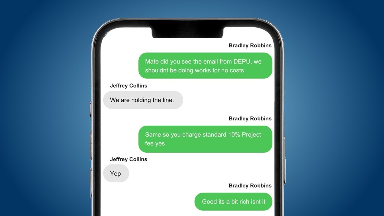 ‘We are holding the line’: texts between alleged defence ‘cartel’ contractors revealed