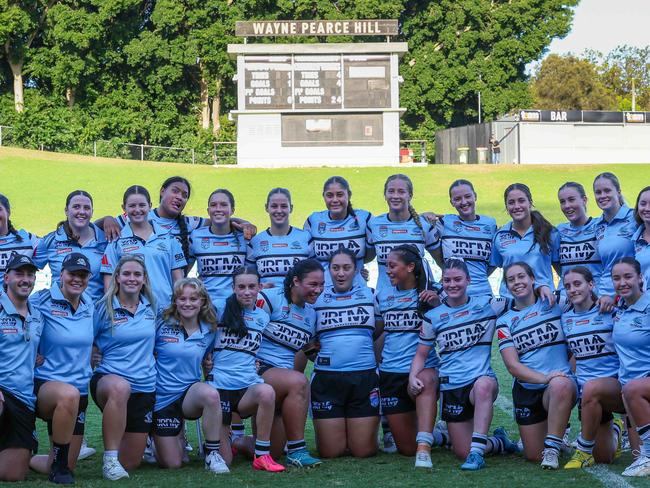 Sharks after their win over the Roosters in Tarsha Gale. Picture: Adam Wrightson Photography.