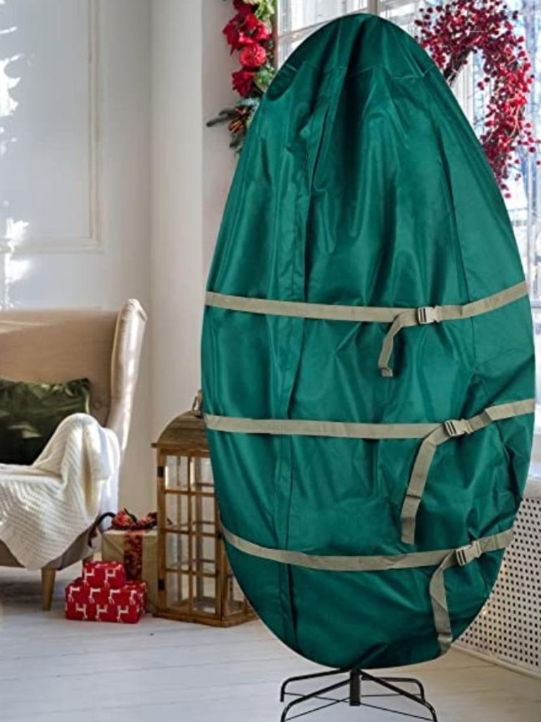 Tiny Tim Totes Premium Upright Christmas Tree Canvas Storage Cover. Picture: Amazon Australia.