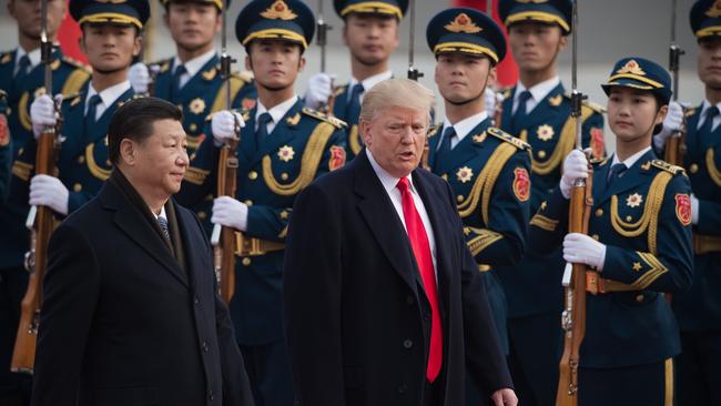 China's President Xi Jinping and US President Donald Trump in 2017. Some nations may turn to China if the former President rocks the boat. Picture: AFP