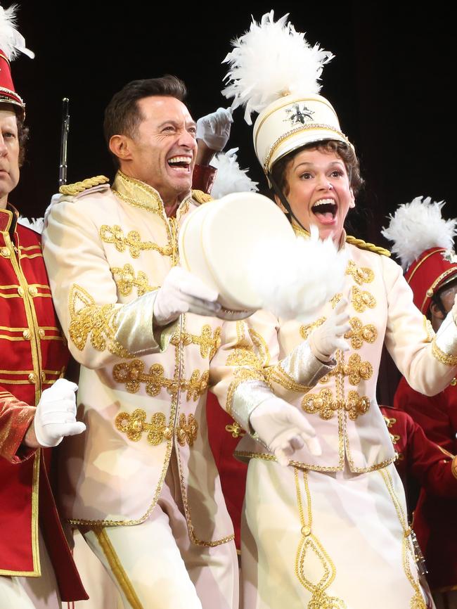 Belting it out at a 2022 curtain call. Picture: Bruce Glikas/FilmMagic
