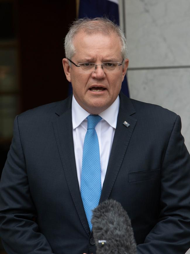 Scott Morrison said China has been notified of Australia’s new commitment to Hongkongers. Picture: Andrew Taylor