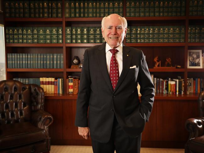 Portrait of Former Prime Minister of Australia John Howard in his office in Sydney CBD about his economic legacy. Picture: Adam Taylor