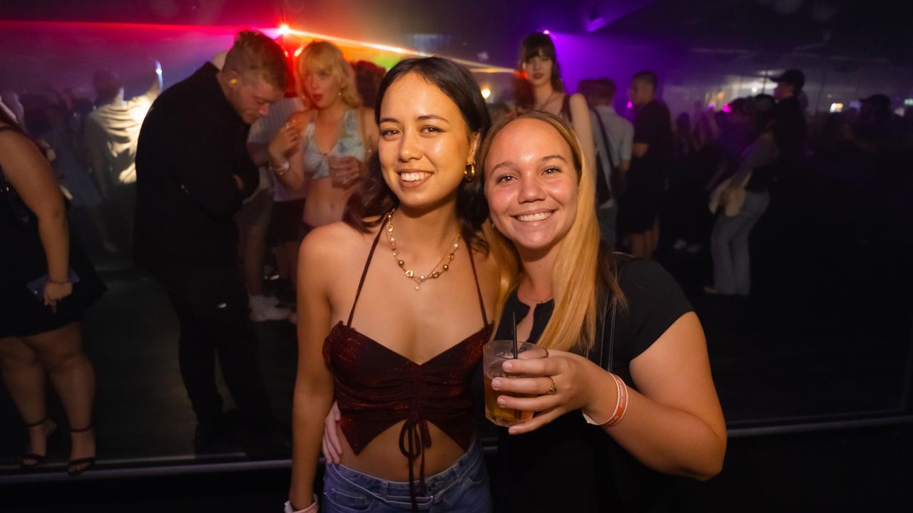 NIGHTSPOTTING: Mae Siah and Tahlia Mackney at Cocktails Nightclub. Photo: Ricardo Lye.