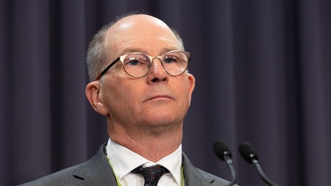 Australia’s chief medical officer, Professor Paul Kelly, says the health department was monitoring for any spike in transmissions of Covid. Picture: NCA NewsWire / Gary Ramage