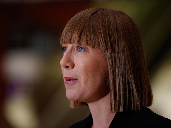 SYDNEY, AUSTRALIA - NewsWire Photos DECEMBER 24, 2024: NSW Transport Minister Jo Haylen during a press conference to provide an update on rail bargaining after the RTBU cancelled their planned New Years Eve industrial action. Picture: NewsWire / Nikki Short