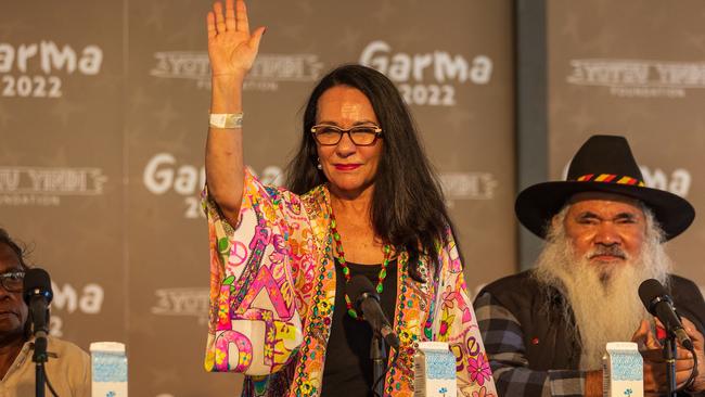 Australian Minister for Indigenous Australians Linda Burney attends the Garma Festival at Gulkula. Picture: Tamati Smith/ Getty Images