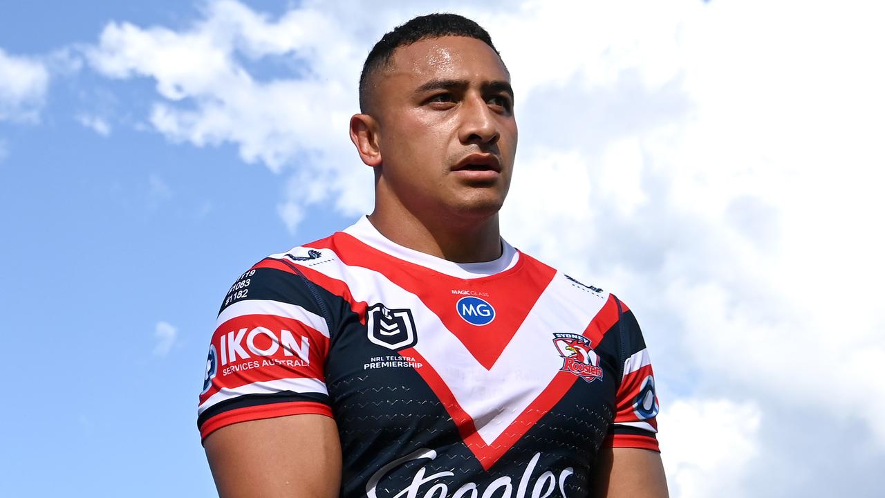 Sydney Roosters prop Siosiua Taukeiaho has attracted interest from the Dolphins. NRL Imagery
