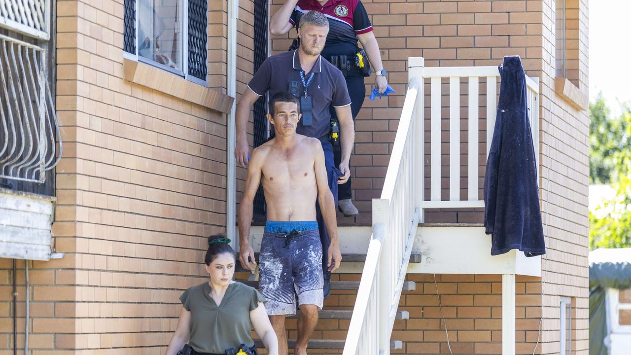 Railway Parade resident Kaine Thomson-Gleeson when he was questioned by police just hours after Chloe Jade Mason was found dead. Picture: Richard Walker