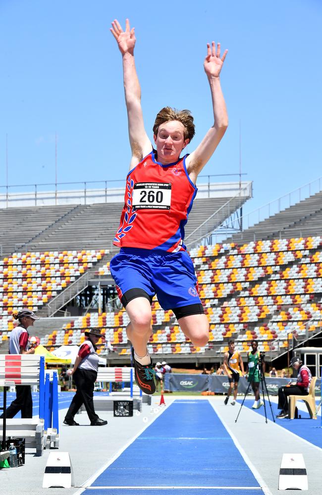 Queensland Representative School Sport track and field championships in Brisbane. Saturday October 12, 2024. Picture, John Gass