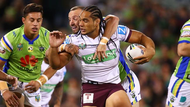 Martin Taupau starred for the Sea Eagles.