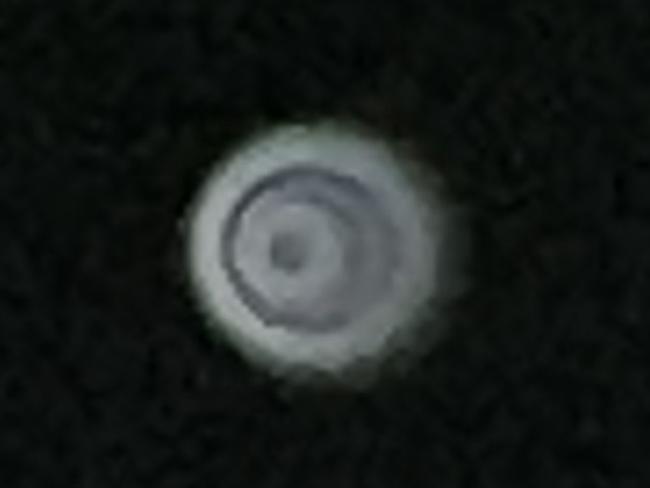 Pictures taken by Jarod Crook of an unusual object he saw in the sky over Upper Coomera.