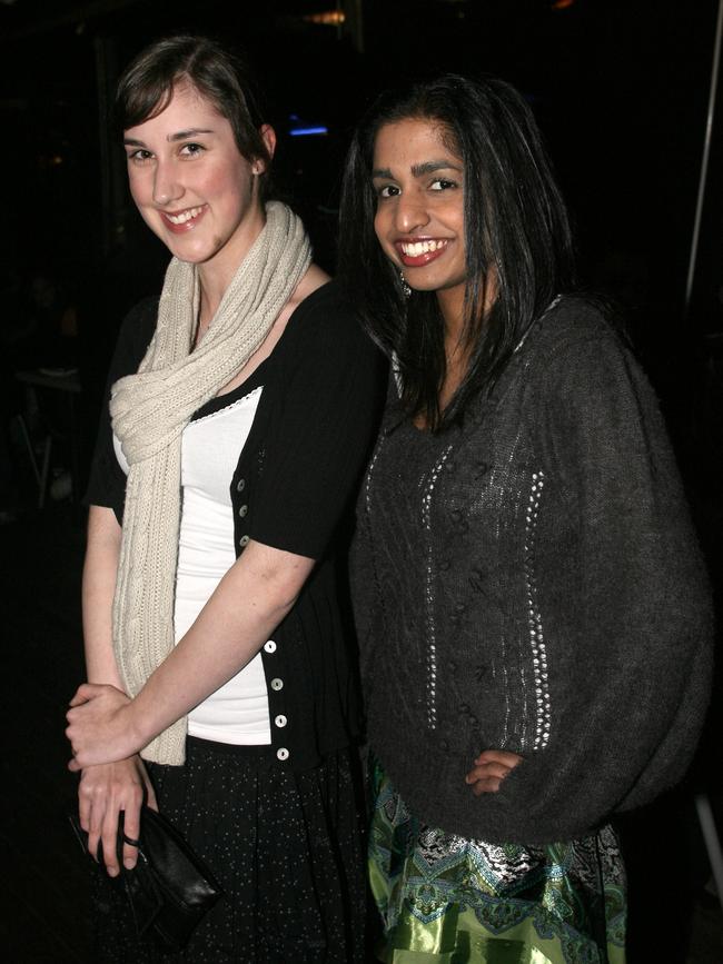 t Socials Out and About, The Metz in Sandy Bay, from left, Georgina Taylor, 18, Acton Park and Shoba Ratnagobal, 19, West Moonah
