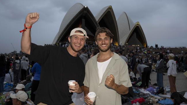 Ben Scammell and Lewis Burn at Sydney Opera House. Picture: NCA NewsWire / Monique Harmer