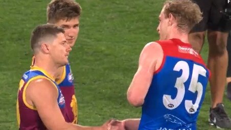 If Dayne Zorko crossed a line, where is this line? Picture: 7 News