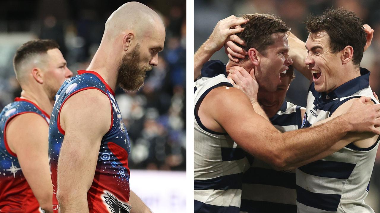 Geelong defeated Melbourne at GMHBA Stadium on Thursday night.