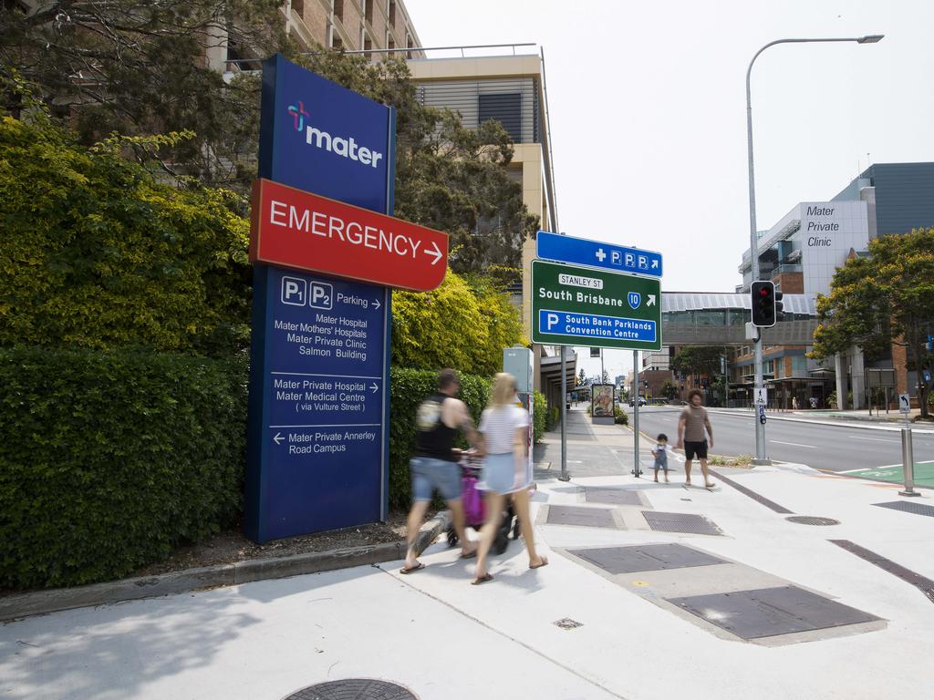 The Mater Hospital in South Brisbane