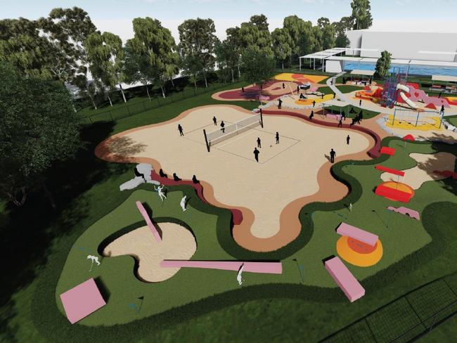 The new $1.9m Adventure Park to be built at Alice Springs Leisure and Aquatic Centre. Picture: Alice Springs Town Council.