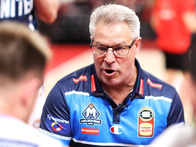 Melbourne United coach Dean Vickerman is facing a tough challenge in NBL23. Picture: Getty Images