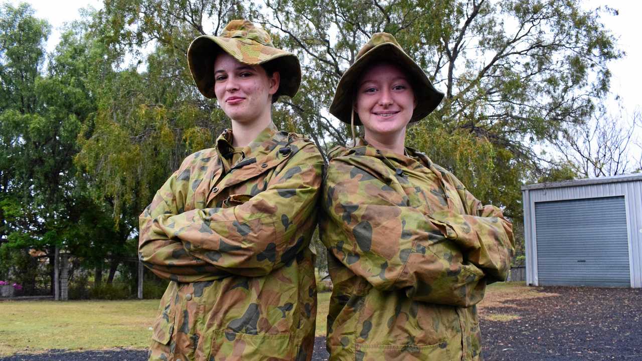 TOUGH STUFF: Chinchilla cadets, Corporal Tiarna Toynton and Sergeant Kiara Speirs. Picture: Brooke Duncan