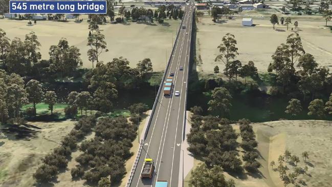 An artists impression of the new River Street Bridge to be built in Dubbo. Picture: NSW Government