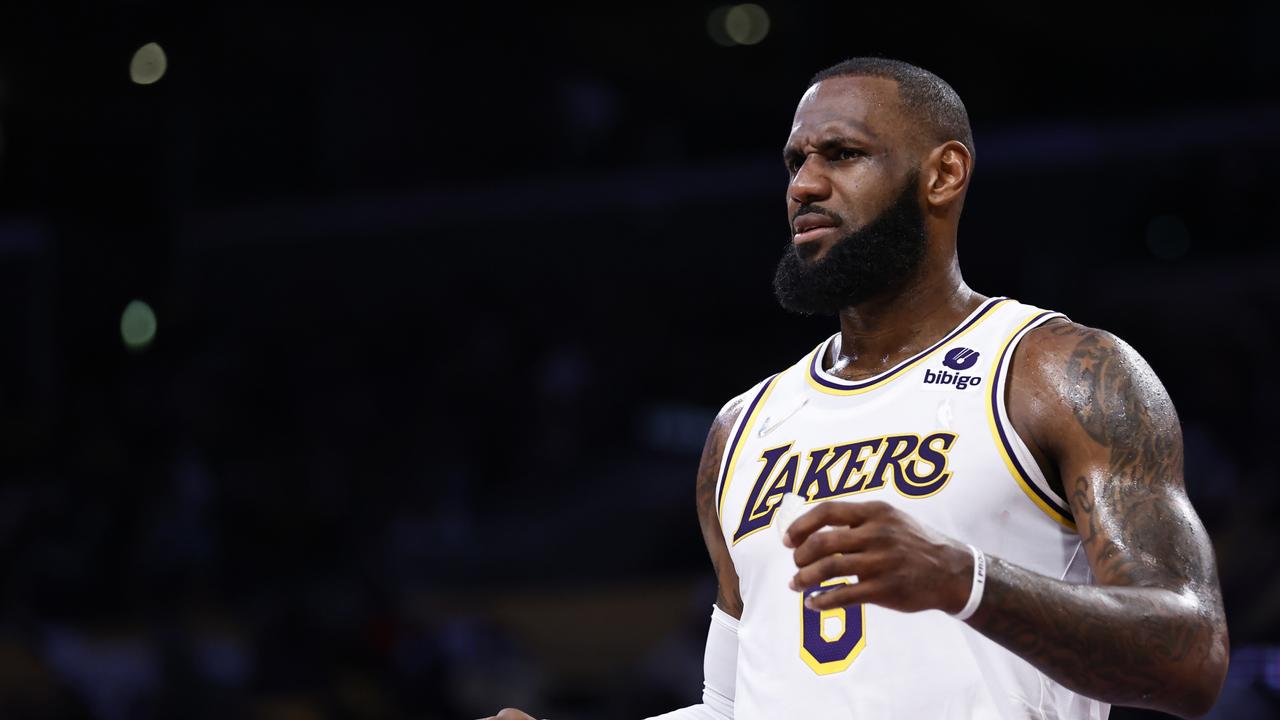 LeBron James of the Los Angeles Lakers. Photo by Michael Owens/Getty Images