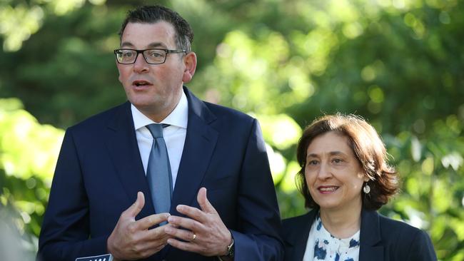 Victorian Premier Daniel Andrews and Minister for Energy Lily D'Ambrosio.