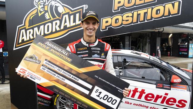 SYDNEY, AUSTRALIA – NOVEMBER 21: Nick Percat drives the #8 Brad Jones Racing Holden Commodore ZB during the Sydney SuperNight which is part of the 2021 Supercars Championship, at Sydney Motorsport Park, on November 21, 2021 in Sydney, Australia. (Photo by Daniel Kalisz/Getty Images)