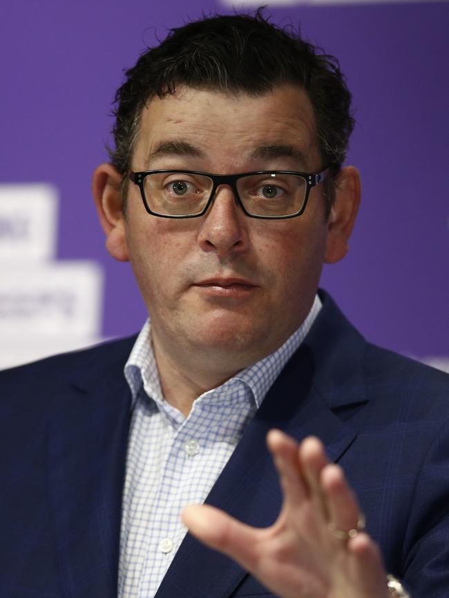 Victorian Premier Daniel Andrews speaks to the media during a press conference in Melbourne, Victoria. Picture: NCA NewsWire / Daniel Pockett