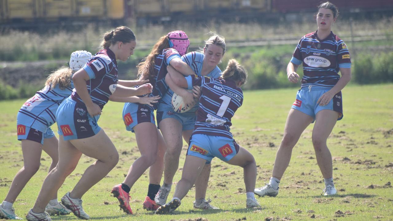 CQ Capras under-17 girls intra-squad trial game at Kettle Park, Rockhampton, on January 19, 2025.