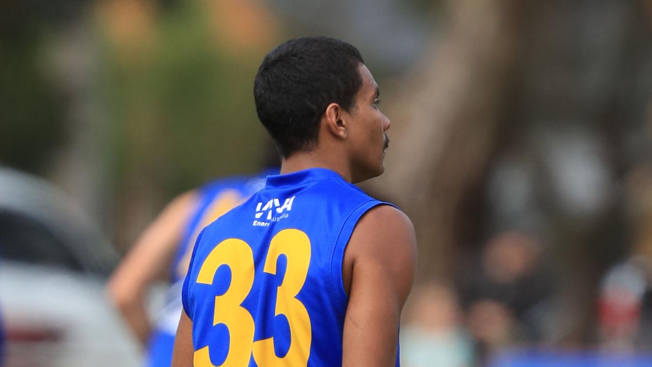 Joseph Salmon played for North Shore against Newtown &amp; Chilwell on Saturday. Picture: Mark Wilson