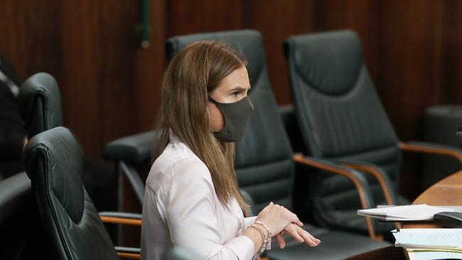 Independent member Kristie Johnston. Parliament question time. Picture: Nikki Davis-Jones