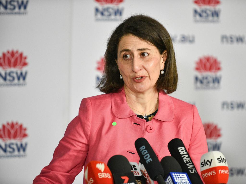 Premier Gladys Berejiklian says residents will have to prove their vaccination status to enjoy certain freedoms once the state opens up. Picture: NCA NewsWire / Flavio Brancaleone.