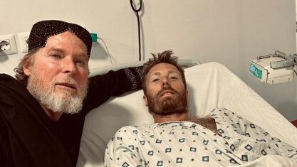 Joe McDowell, the Australian injured in Afghanistan, is in hospital. Picture: X/M Niazi