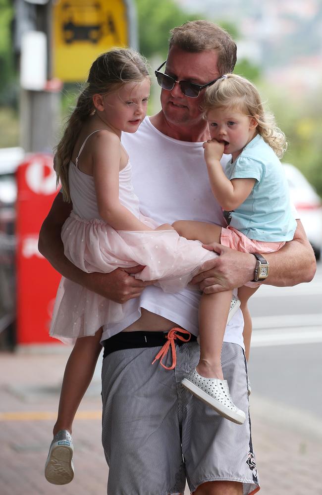 Anthony Bell will fight over the custody of his two daughters Charlize and Thea. Picture: News Corp