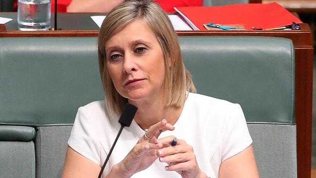 Susan Lamb in question time at Parliament House in Canberra. Picture: Kym Smith