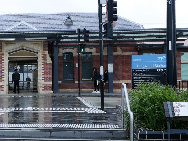 Generic photos of Ringwood train station and the plaza opposite it containing cafes and restaurants for future stories on the area. Please get general scenic shots, not photos of people. Picture Norm Oorloff