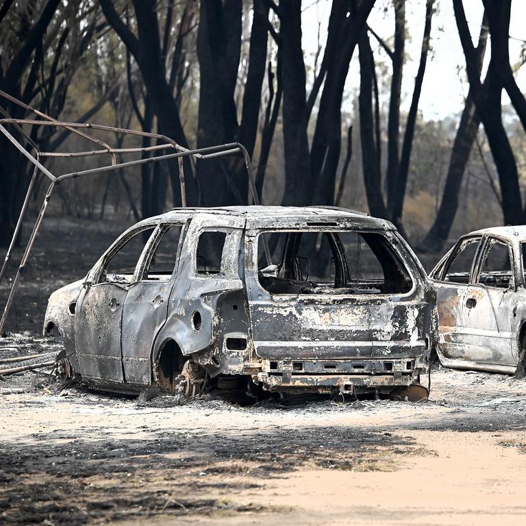 Fire damage around Dalveen (near Warwick) Bushfires burning through the Southern Downs regional area near the Queensland to NSW border. Picture: NCA NewsWIRE / John Gass