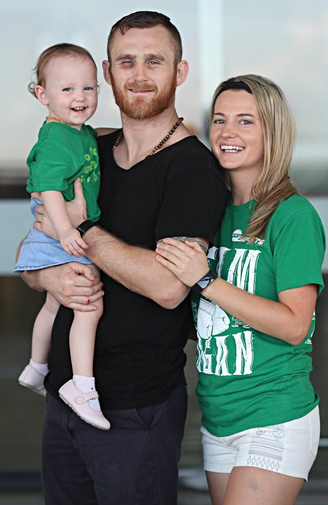 Dennis Hogan will spend some time recovering in Ireland with partner Brideen and 18-month old daughter Aria.